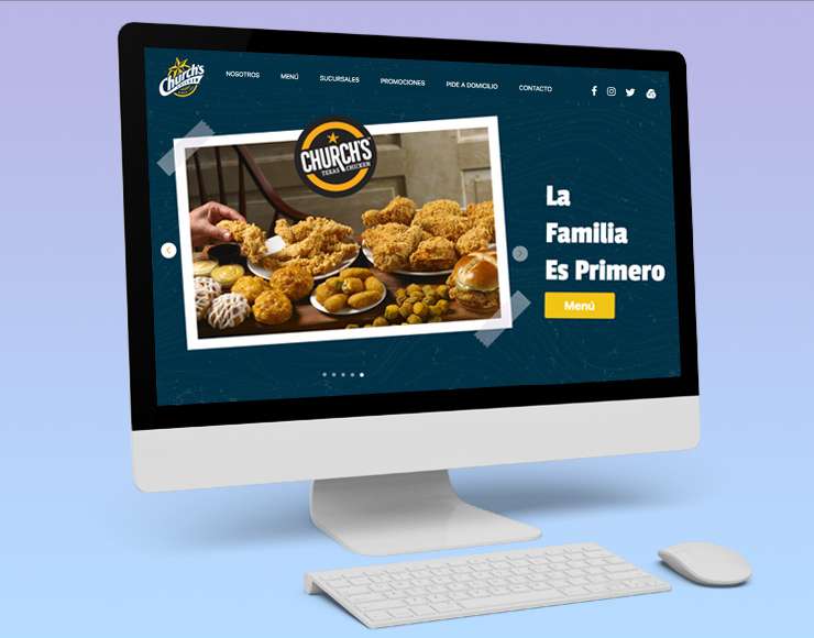 Church's Chicken - Página Web